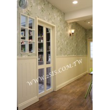 案例分享-壁紙工程鄉村風格走道壁紙