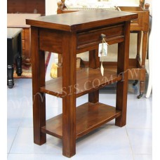 原木手工單抽二層櫃