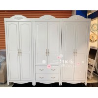  歐式古典衣櫥三件組