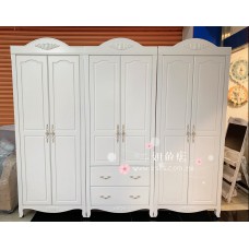  歐式古典衣櫥三件組