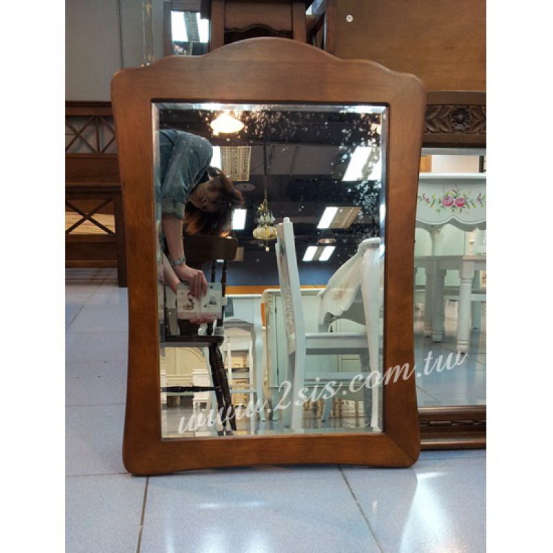 英式橡木玄關鏡