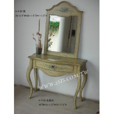 手繪一抽玄關桌/化妝桌