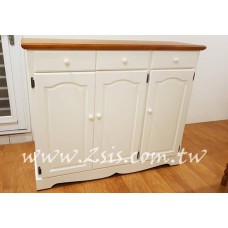 凱薩磁磚雙色三門鞋櫃