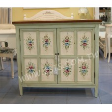 雙門彩繪鞋櫃/收納櫃