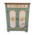 美式鄉村彩繪鞋櫃-湖水藍