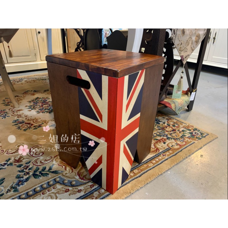 英國國旗置物椅收納箱