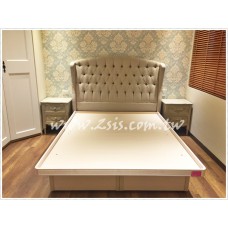 【訂製款】銅釘拉扣五呎床頭片