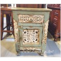印度實木刻花床頭櫃