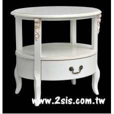 英式洗白單抽橢圓几