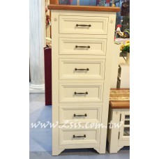 萊茵實木雙色六抽櫃/斗櫃