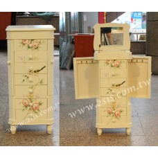 彩繪七抽珠寶櫃