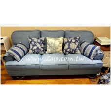 【訂製款】美式鄉村田園三人布沙發