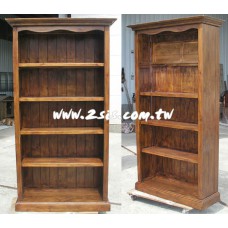 原木手工開放式書櫃(100cm)