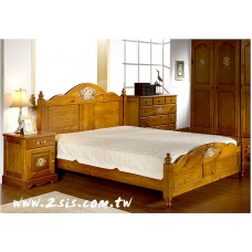 普羅旺斯手繪雙人床