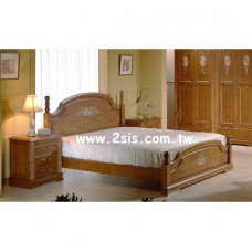 西利亞彩繪雙人床(標準)