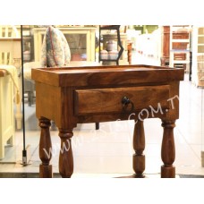 印度油木一抽小桌几