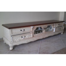 法式雙色電視櫃