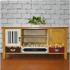 西雅圖復古彩色電視櫃