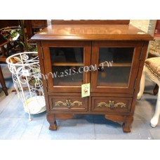 彩繪二門二抽櫃