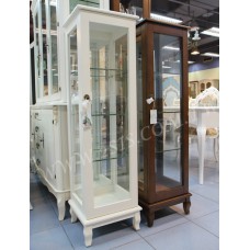 英式橡木單門展示櫃