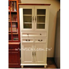 雙色四門三抽多功能櫃