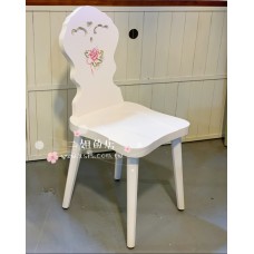 田園鄉村彩繪靠背餐椅