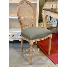 法式鄉村實木餐椅(橡木)