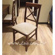 英式橡木鄉村餐椅-布坐墊