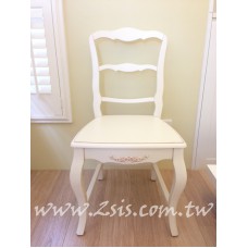 鄉村刻花無扶手餐椅