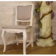 洗白絨布無扶手椅