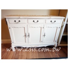 洗白三抽三門備餐櫃