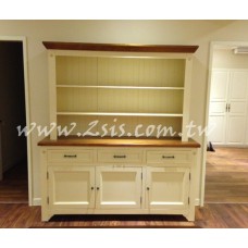 萊茵雙色備餐櫃上下座