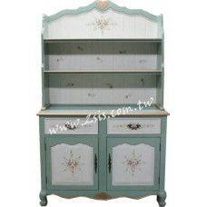 美式鄉村彩繪備餐櫃