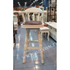 松木旋轉式吧台椅