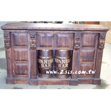 松木酒桶吧台-大