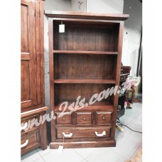 原木手工開放式書櫃