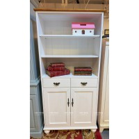 鄉村實木兩抽四門書櫃／展示櫃