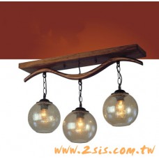 義大利原木三燈吊燈