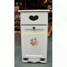 洗白彩繪垃圾筒櫃