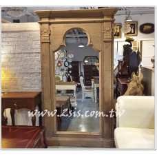 法式鄉村羅馬穿衣鏡/落地鏡/大壁鏡