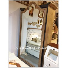 法式鄉村穿衣鏡/落地鏡/大壁鏡